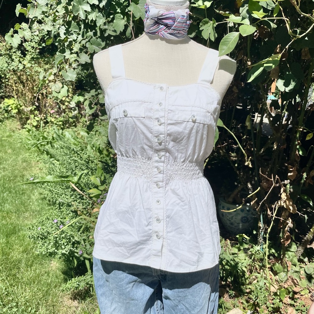 Crisp White BOHO blouse